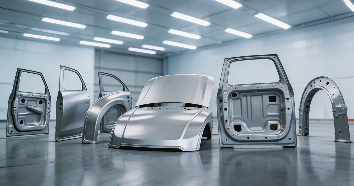 Automotive stamping press assembly workshop — precision press manufacturing for car body parts