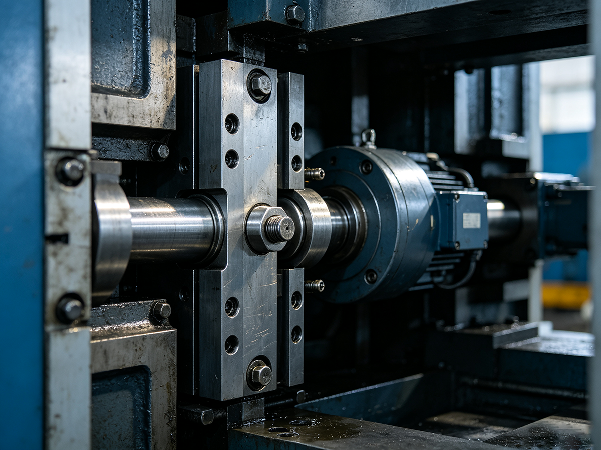Stamping press internal structure — precision components that determine accuracy