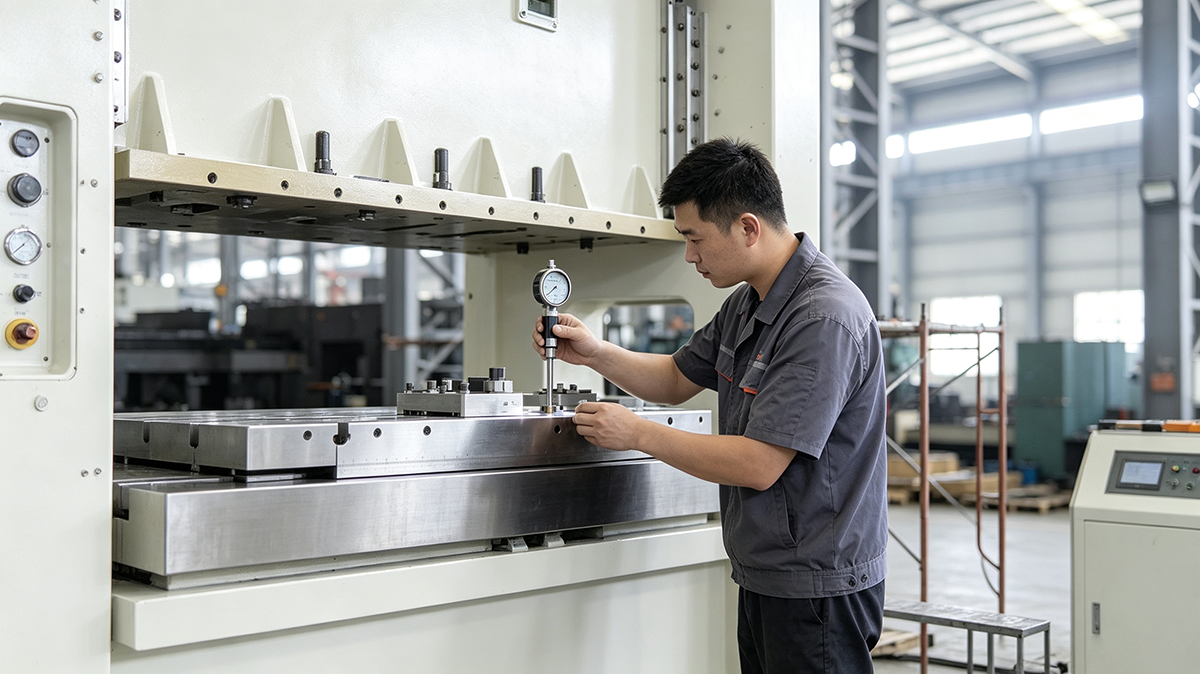 Stamping press precision inspection — JIS accuracy testing